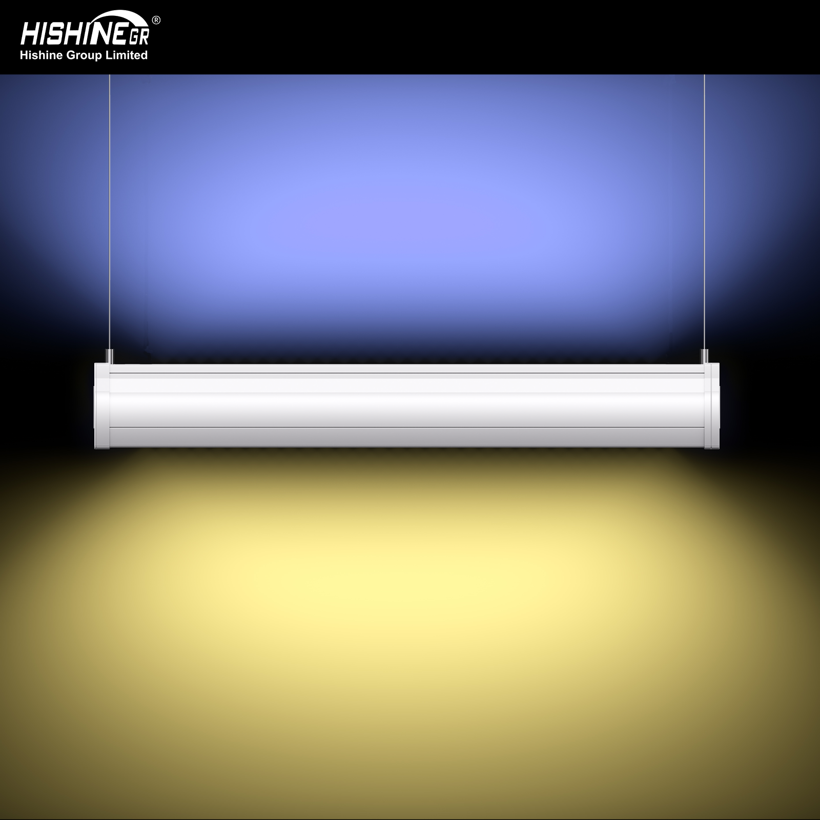 Hishine LED Linear High Bay Light S3 Industrial Motion Sensor High Quality Warehouse Lighting Wide Beam Angle Dimmable