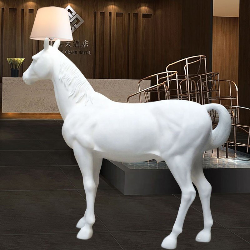 Floor Lamps Horse Lamps Iron Nordic Luxury Office Modern Light Black Decorative Standing Floor Lamp