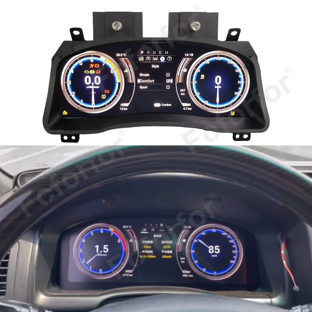 LCD Digital Cluster for Toyota Prado 2004-2009 Virtual Cockpit Speed Meter Dashboard Instrument