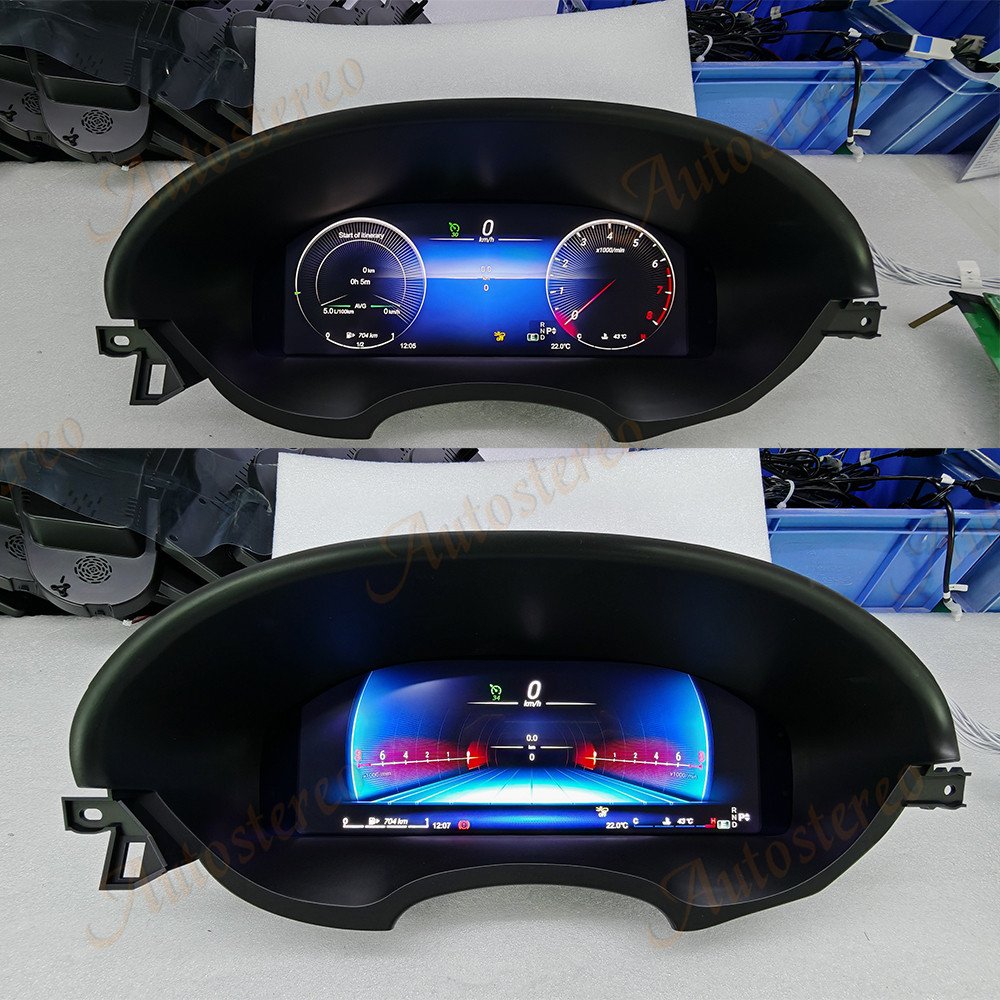 Car Digital Cluster Odometer for Mercedes Benz CLS W218 2012-2017 Virtual Cockpit Speed Meter Screen Media Player Auto Dashboard