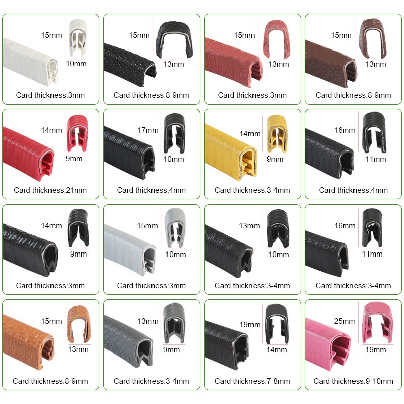 Universal Car Door 1M 5M U Type Edge Guards Trim Moulding protection Strip Car Vehicle Scratch Protector Strip