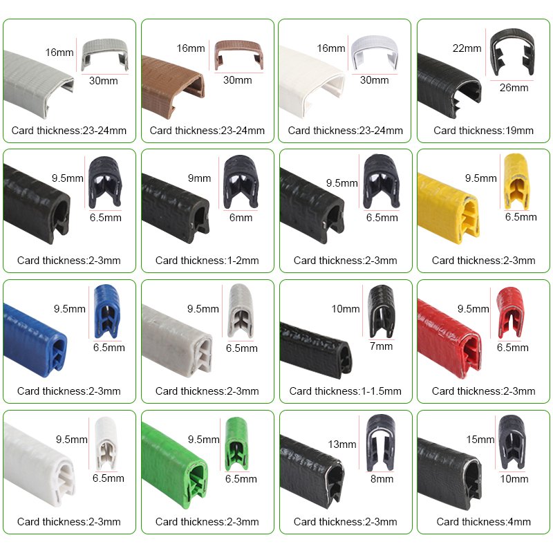 Universal Car Door 1M 5M U Type Edge Guards Trim Moulding protection Strip Car Vehicle Scratch Protector Strip