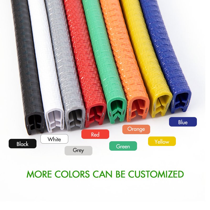 Universal Car Door 1M 5M U Type Edge Guards Trim Moulding protection Strip Car Vehicle Scratch Protector Strip