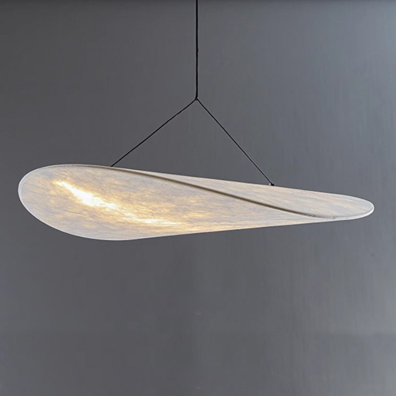 BAHE 2024 Home Decor Kitchen Hanging Lamp Fabric Chandelier 1 Iron CE Chrome Big Nordic Modern Led Indoor Minimalist Design Silk