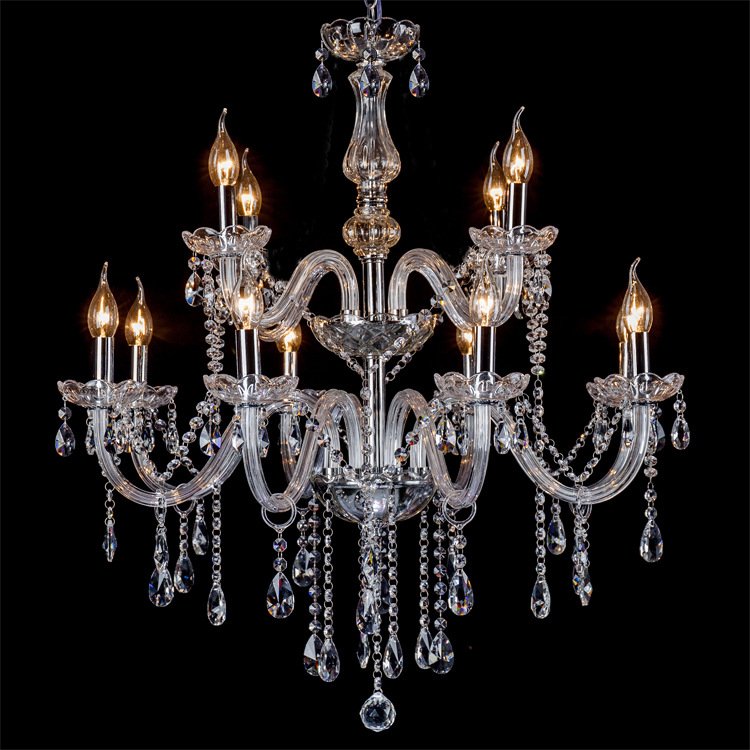 Hot Selling Promotional Crystal Chandelier Wholesale Gold Color K9 Crystal Lamp for Wedding Event