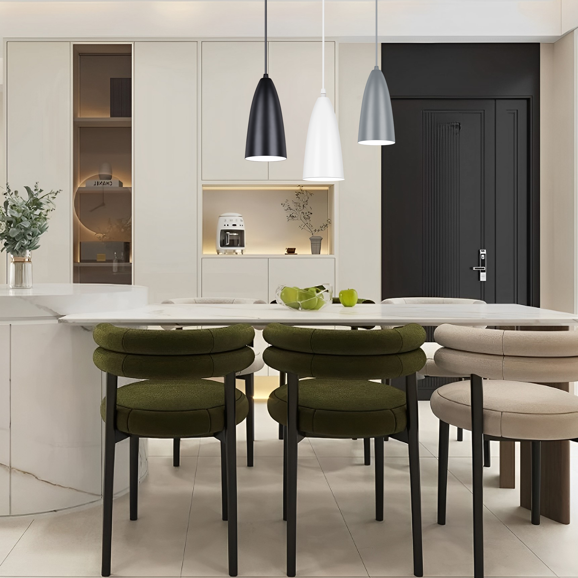 Nordic Design Indoor Single Modern Led Pendant Light Kitchen Island,Bar Hotel Bedroom Decorative Hanging Lamp/Pendant Light
