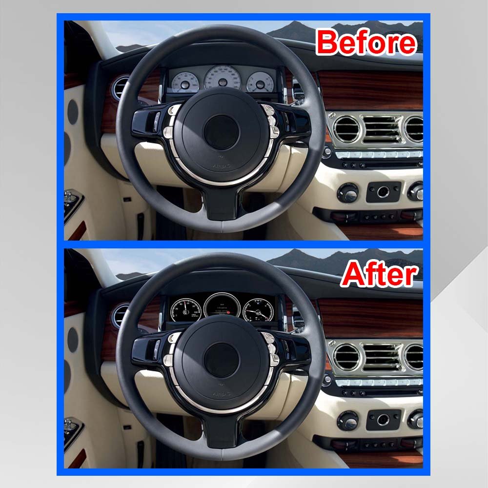 Car Dashboard Instrument Panel LCD Car Cockpit for LHD&RHD Rolls-Royce Phantom 2004-2013 Digital Cluster Speedometer Display