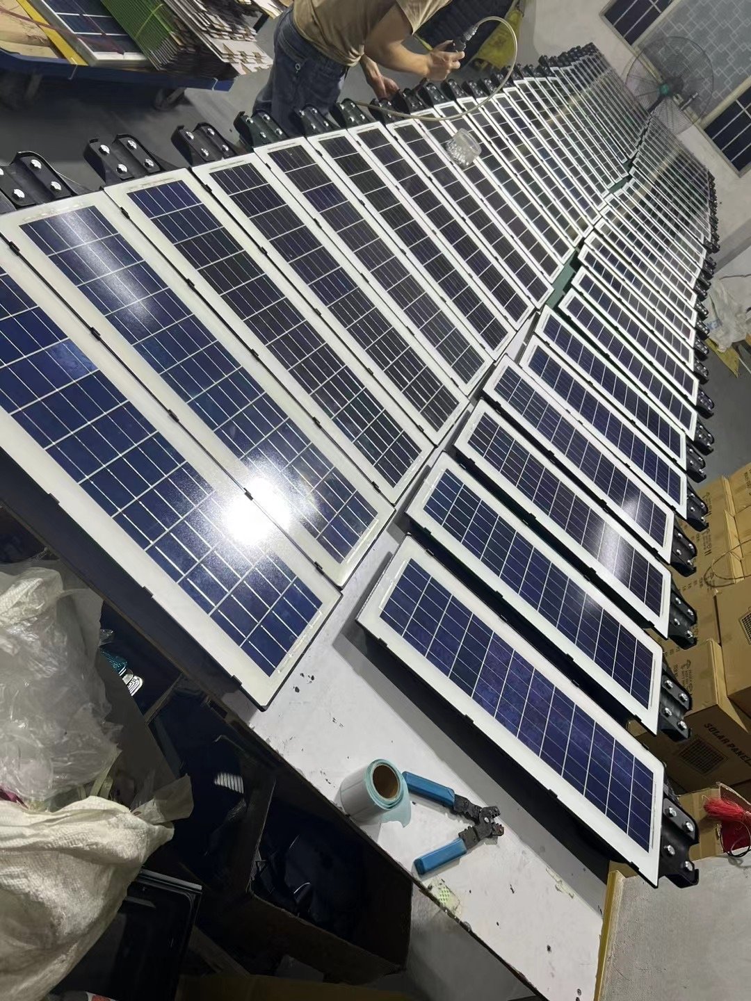 Garden Outdoor Solar Street Lamp Automatic Charging 30 40 50 60 80 100 120 Watt Led Smart Street Light