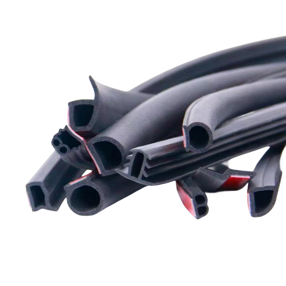 Various Sized EPDM Rubber Sound Insulation Sealing Strip D P L B Z Type Cutting Automotive Door Weatherstripping for Car Auto