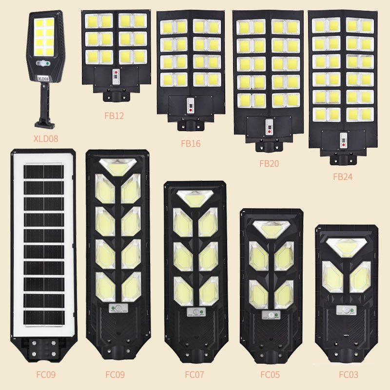 Long Work Time Waterproof Ip65 Abs 600w 800w 1000w 1200w Lamp High Lumens Outdoor Ledcontroller Solar Street Lights High Quality