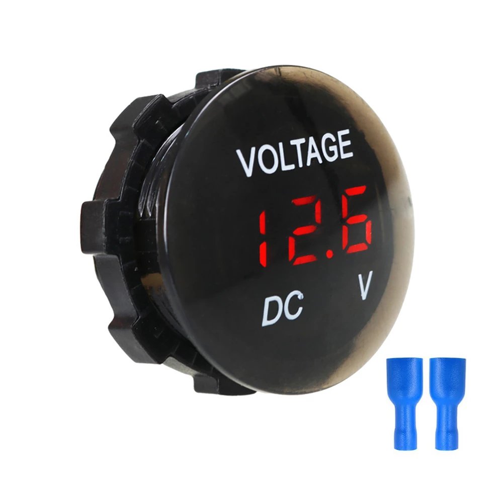 DC 12V-24V Digital Panel Voltmeter Voltage Meter Tester Led Display For Car Auto Motorcycle Boat ATV Truck Refit Accessories