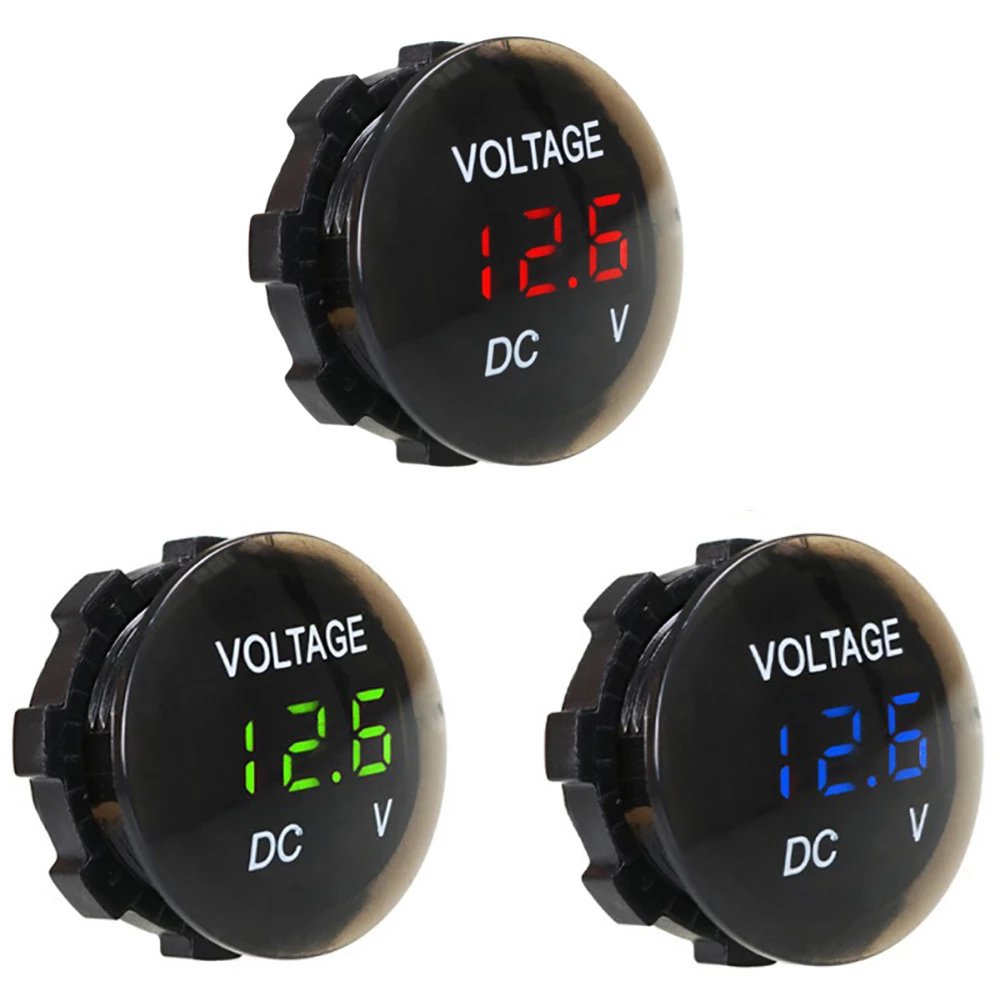 DC 12V-24V Digital Panel Voltmeter Voltage Meter Tester Led Display For Car Auto Motorcycle Boat ATV Truck Refit Accessories