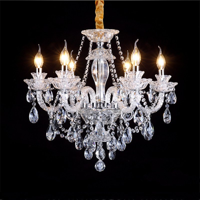 Customized Classic European Big Hotel Hanging Living Room Elegant Glass Crystal Chandeliers Luxury