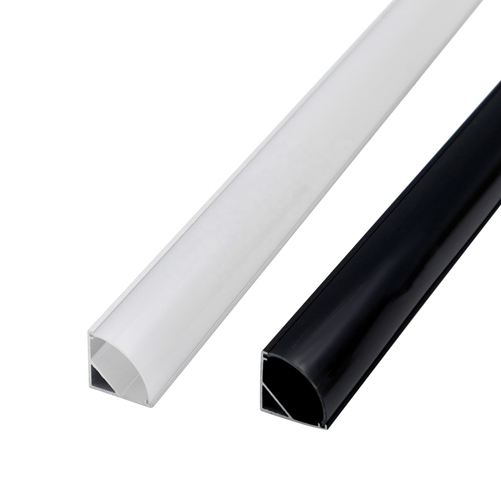 Alu Profile Corner 006A Wardrobe Lighting 16*16MM Milky White PC Cover Led Aluminum Profile Corner