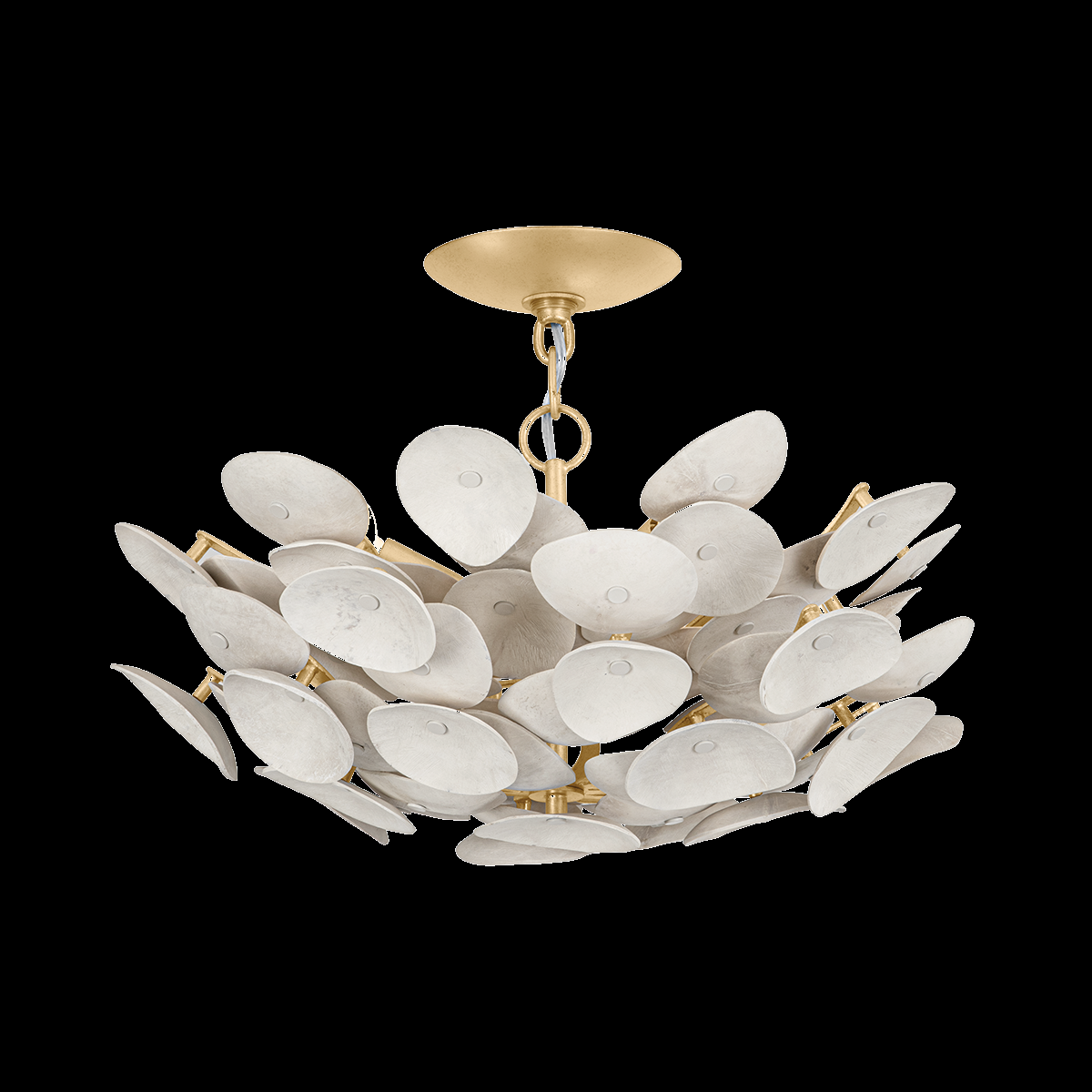 Good Quality Nordic Large Vintage Gold Leaf Bedroom Living Room Ceiling Lighting Fixture Chandelier Pendant Lights