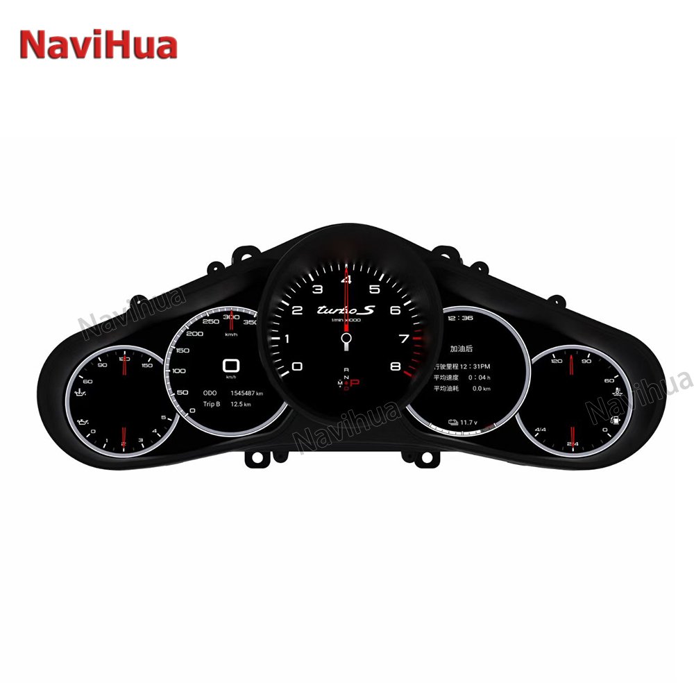 NaviHua New Auto Meter for Porsche Cayenne 12.3 Inch Car Digital Cluster Instrument LCD Dashboard Cockpit Speedometer Upgrade