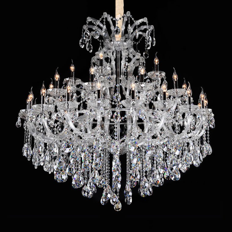 Factory Sale Wholesale Chandelier Villa Hollow Duplex Chandelier Crystal Modern Living Room Hotel Lobby Crystal Chandelier