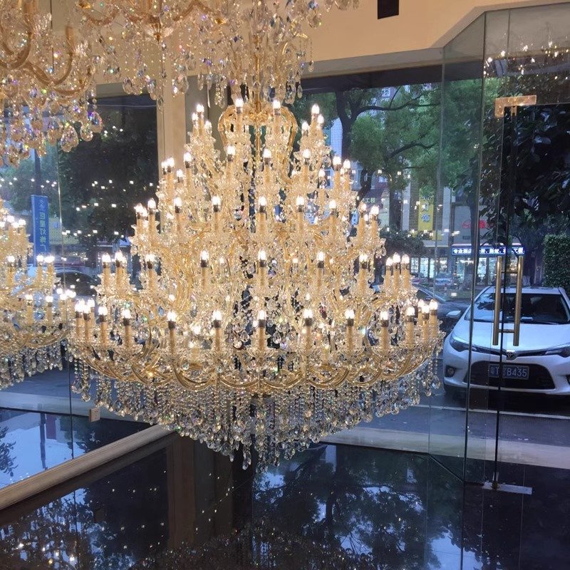 Factory Sale Wholesale Chandelier Villa Hollow Duplex Chandelier Crystal Modern Living Room Hotel Lobby Crystal Chandelier