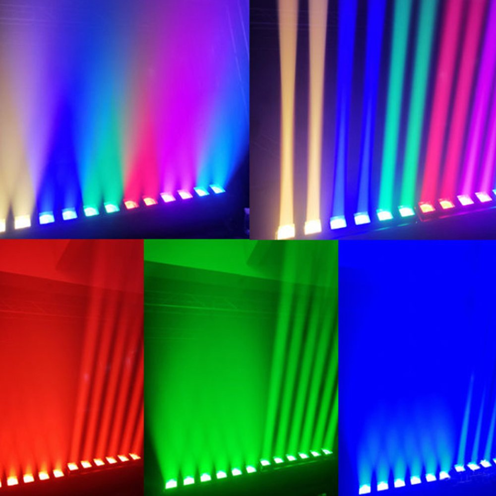 Full Color RGBW Focal Length Array New bar Dot Light 12 40W Long Beam Dynamic Voice Control Full Color Beam Light