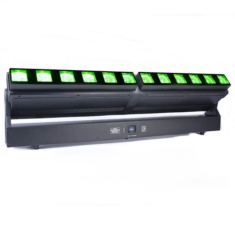 Full Color RGBW Focal Length Array New bar Dot Light 12 40W Long Beam Dynamic Voice Control Full Color Beam Light