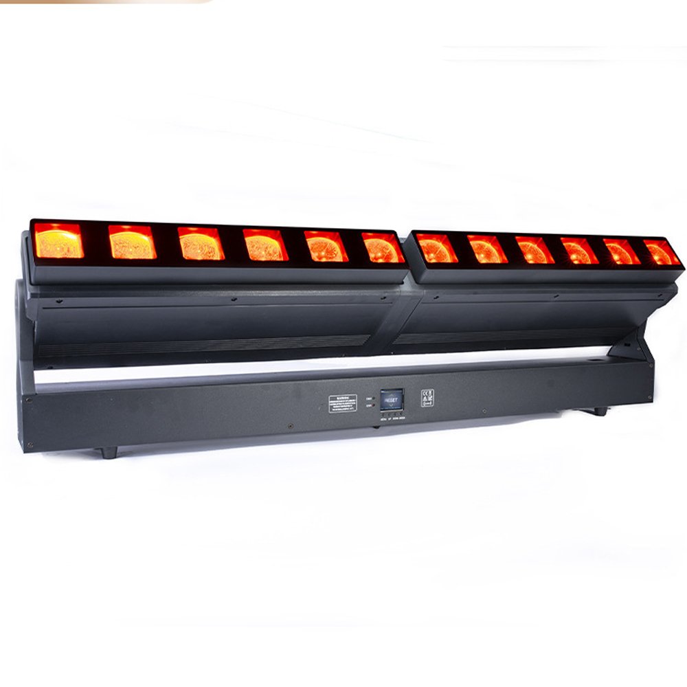 Full Color RGBW Focal Length Array New bar Dot Light 12 40W Long Beam Dynamic Voice Control Full Color Beam Light