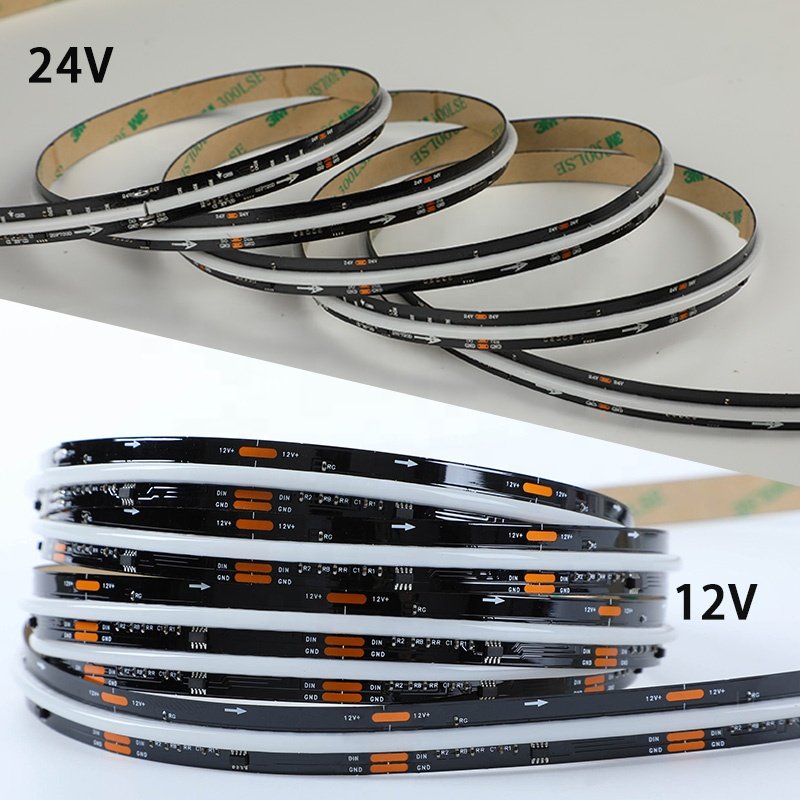 Dream Color Addressable Cob 12V 24V RGBW RGB Streifen Flexible 720/m RGBIC Tira Pixel Stripe Cinta Luces Cob Led Strip Light