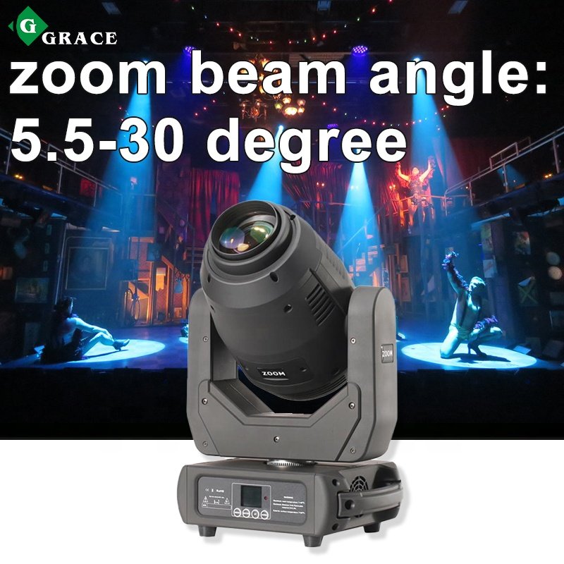 Grace Zoom Spot Beam 3in1 LED Moving Head 250W Stage Lights