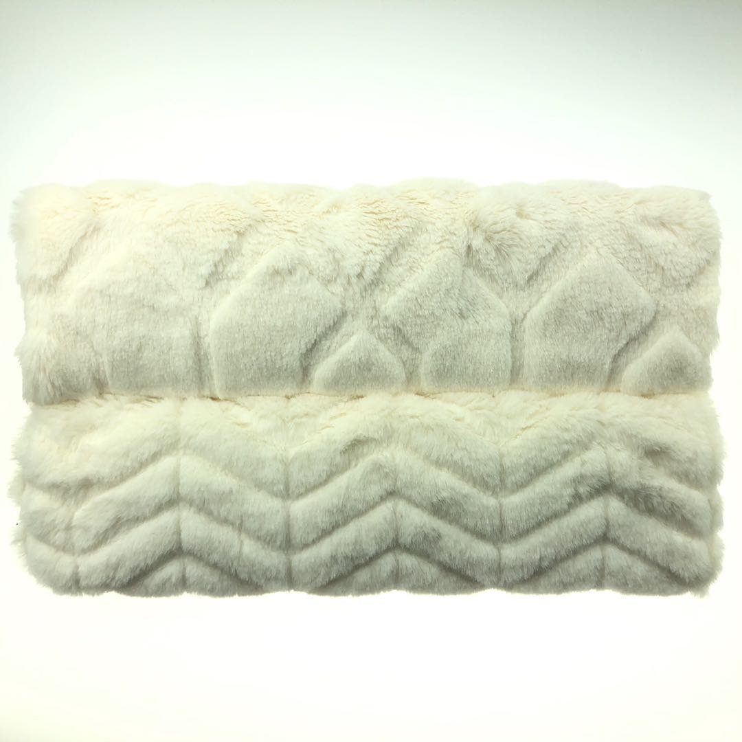 Printed Cut Rabbit Fur Plush 15-25 Days 1000 Meters 440gsm,460gsm Knitted 100% Polyester 58/60" CANFUR CN;ZHE CANQY151,CANQY152
