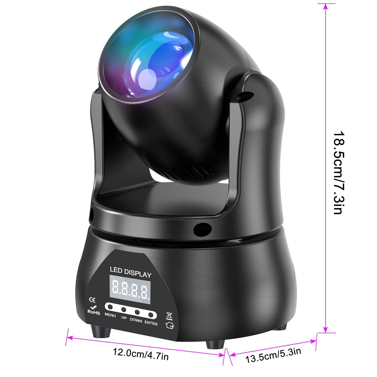 Popular Shaking Head Lighting Equipment Dj Disco Dmx 512 Control 40W Rgbw Led Beam Stage Bar Moving Head Lights