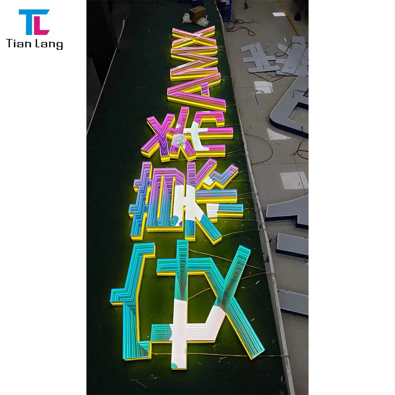 Infinity Light Led Tunnel Mirror Infinity Mirror Led Letter Sign Track Letter Sign Led Open Sign