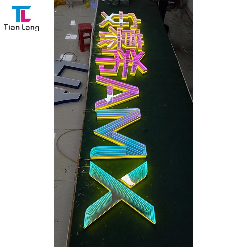 Infinity Light Led Tunnel Mirror Infinity Mirror Led Letter Sign Track Letter Sign Led Open Sign