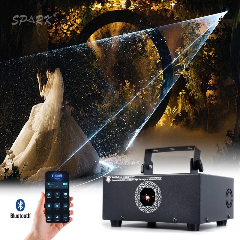 Hot Sale Wedding 2W RGB Full Color 20K Scanner Animation Blue Tooth Control Laser Show Projector for Night Dj Club