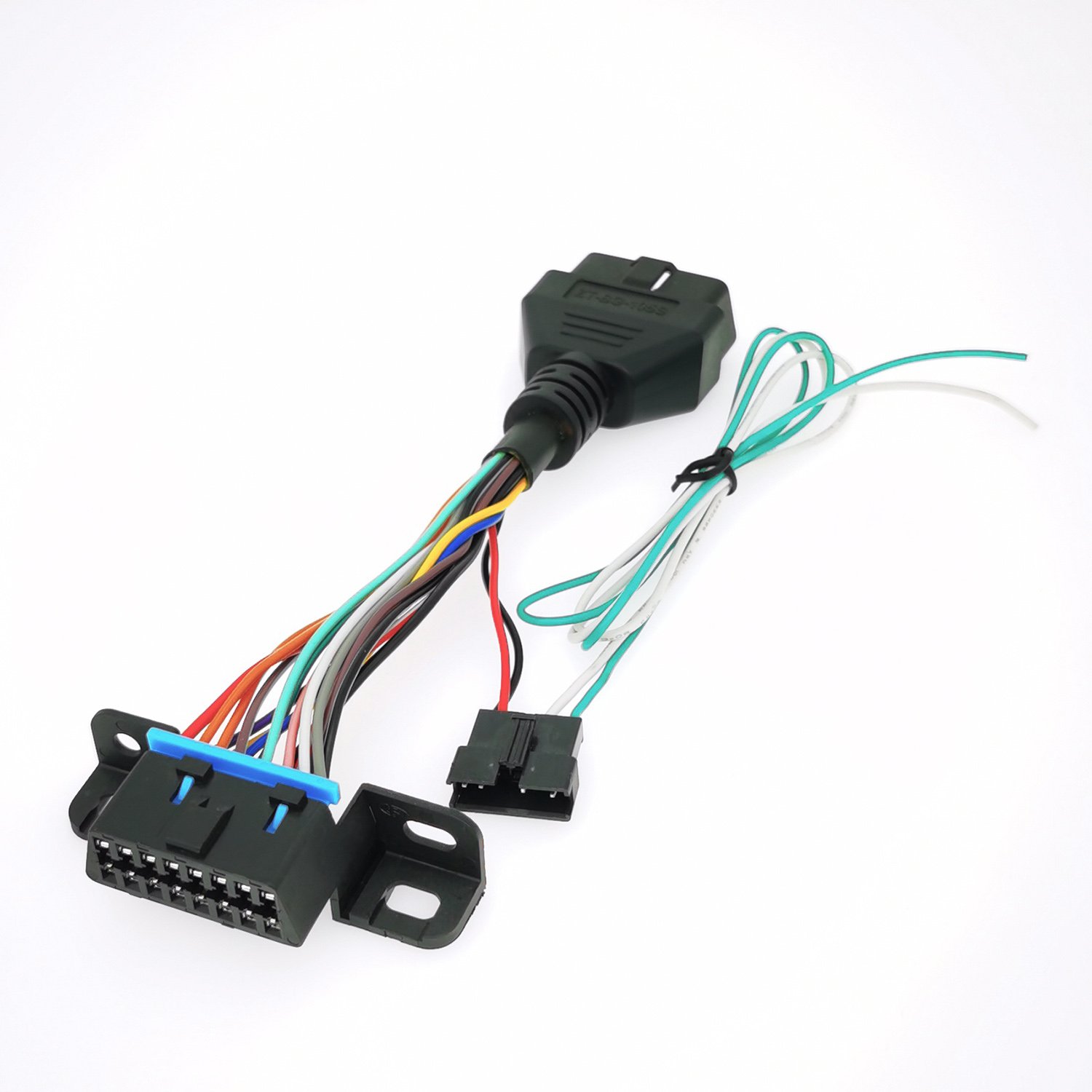 Custom OBD Port Plug and Play Pass Through Cable OBDII Y Splitter Harness for PowerStep/AMP Research/Nissan/Toyota/DODGE Car