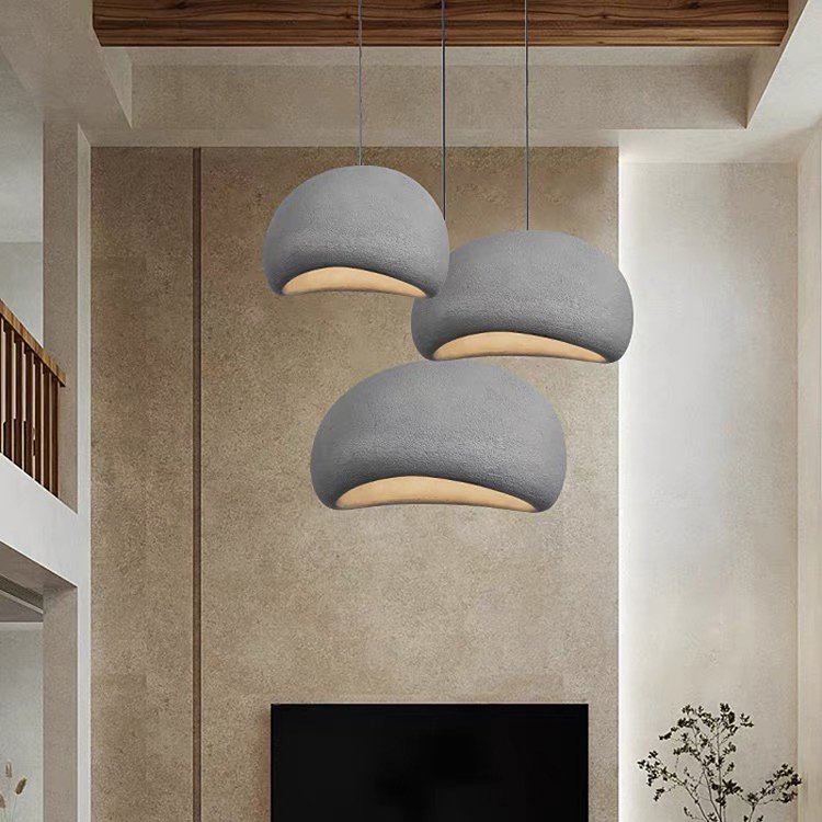 Home Decor Nordic Modern E27 Pendant Light Kitchen Restaurant Decorative White Hanging Lamp Designers Wabi Sabi Style Chandelier