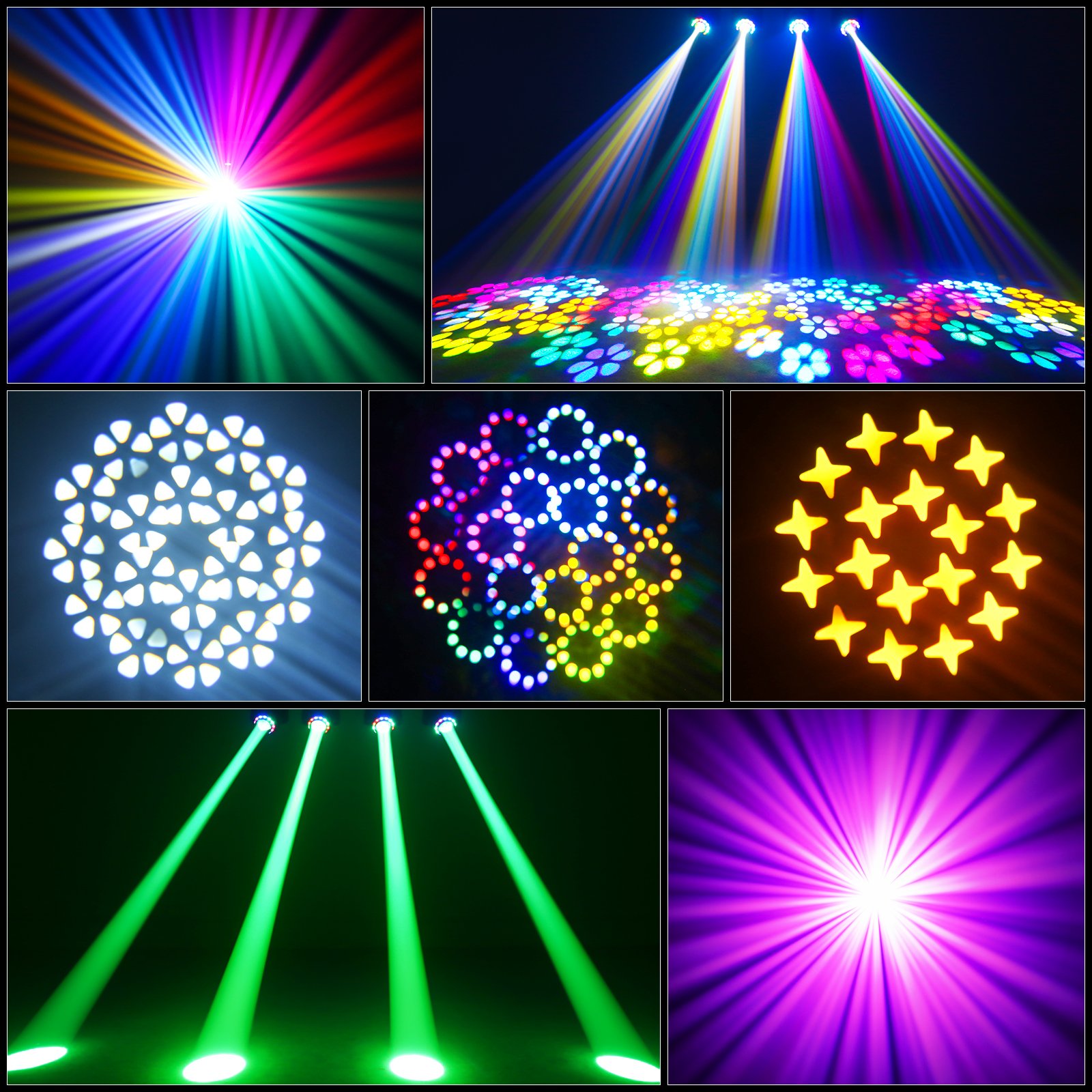120W Rgb Stage Effect Lights With Wireless Remote Concert Moving Head Lamp for Disco Bar Ktv Christmas Dj Dmx Lighting