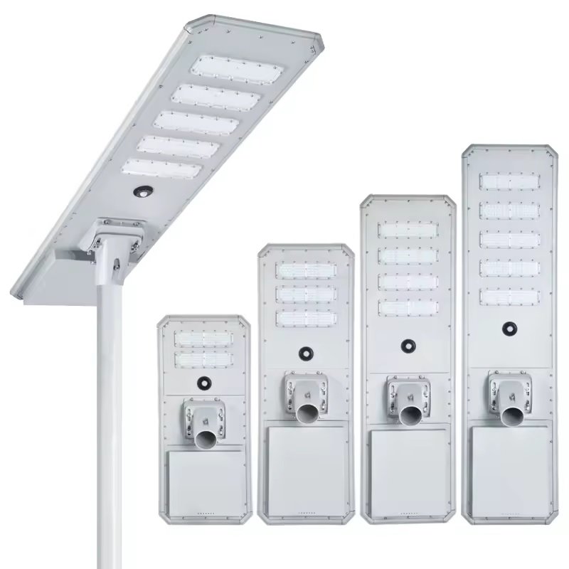 Omsen High Lumen Die Casting Aluminum Solar Flood Street Lights Lampadaire Solaire Exterieur With Poles for Street Road High Way