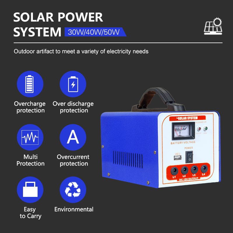 Home Mobile Charging Solar Led Light Kits Solar Panel System Solar System
