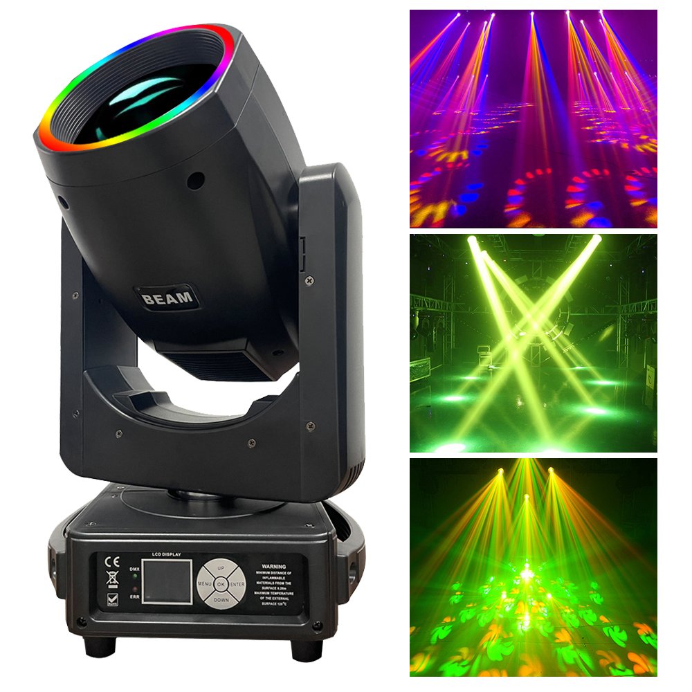 Update 295 Beam Moving Head Light With RGB Led Circle DJ Stage Lighting Disco Party Wedding Lamp