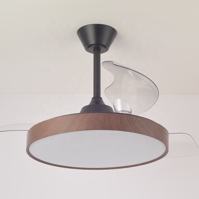 Y276 Modern 42 Inch LED Ceiling Fans 110/220V DC Motor Remote Control with Luz Designer and Ventilador Oculto for Bedroom