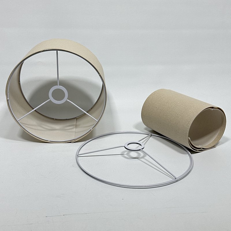 Easily Removable Compactly Packaged Drum Linen Fabric Magic Tape Custom Lampshade Making Supplies
