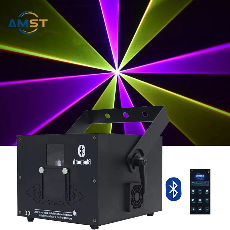 Good Effect 3W DJ Laser RGB Full Color Line Curtain Stage Lighting DMX 512 Control for Disco Party Club KTV