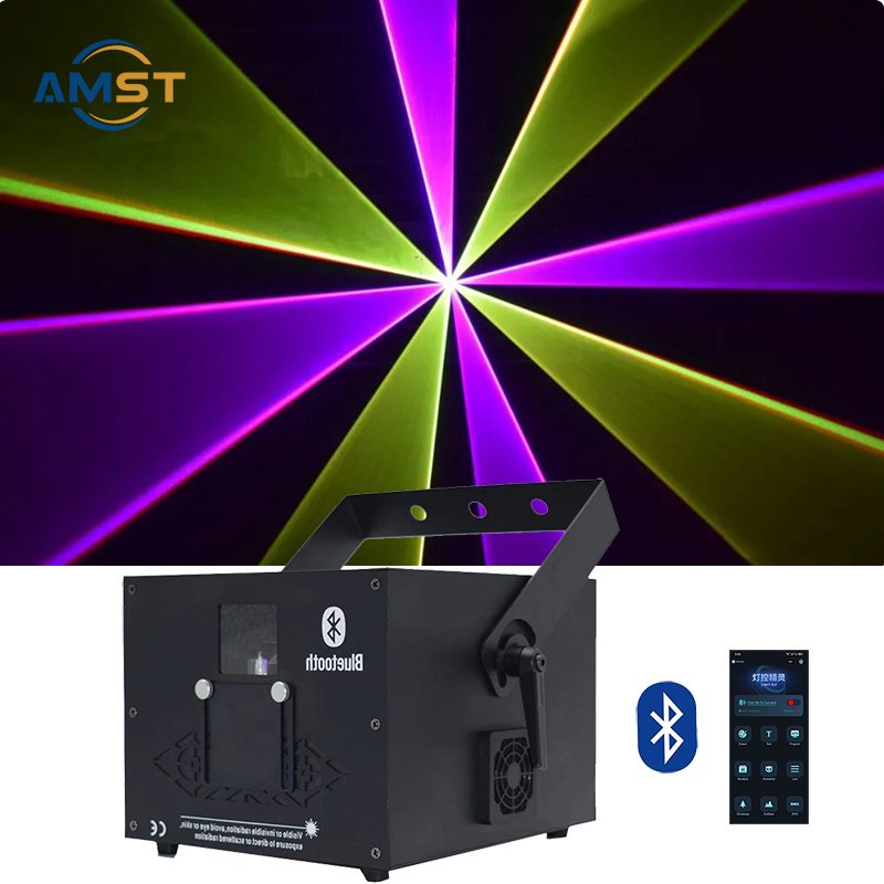 Good Effect 3W DJ Laser RGB Full Color Line Curtain Stage Lighting DMX 512 Control for Disco Party Club KTV