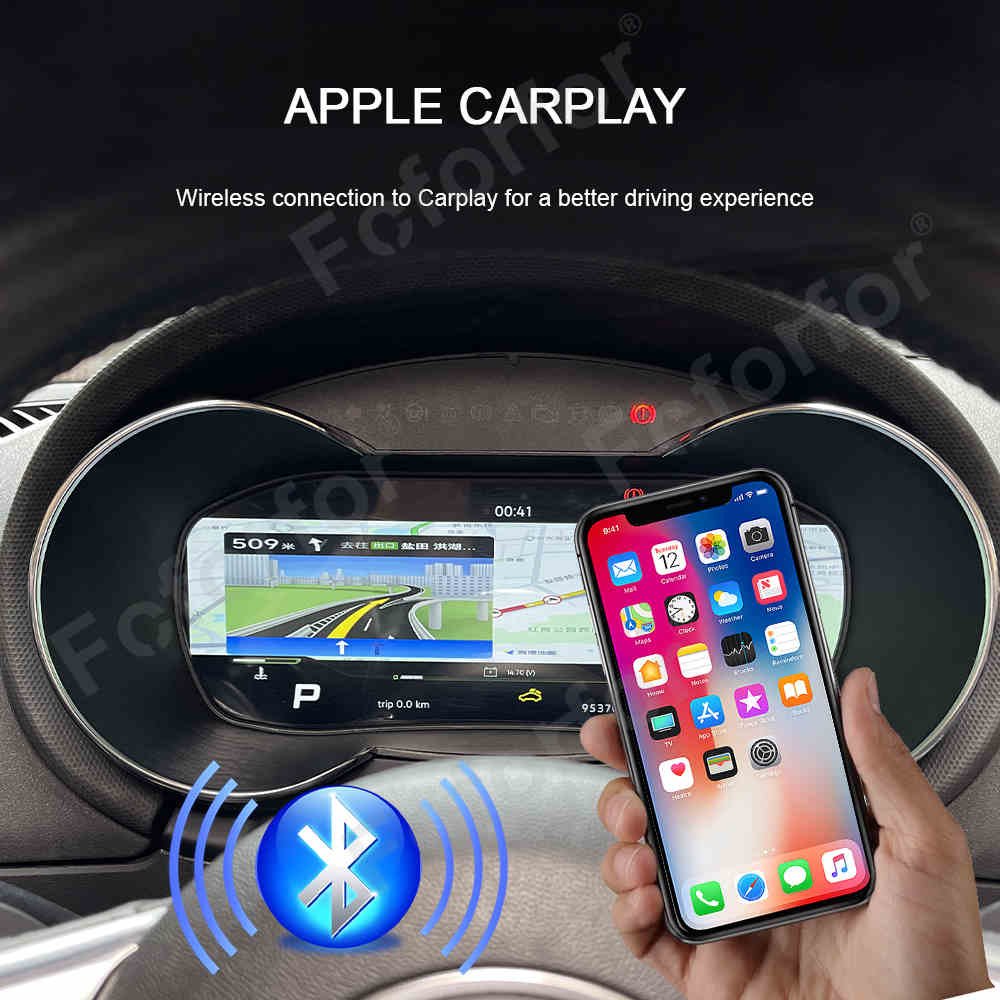 Car LCD Digital Cluster for Audi TT 2008-2014 Virtual Cockpit Speed Meter Dashboard Instrument