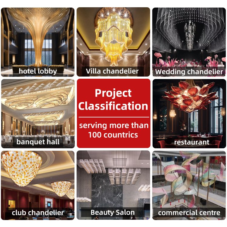 Custom Project Luxury Modern LED Chandelier Light Stainless Steel Glass Tube Adjustable Height for Home Hotel Hanging Crystal