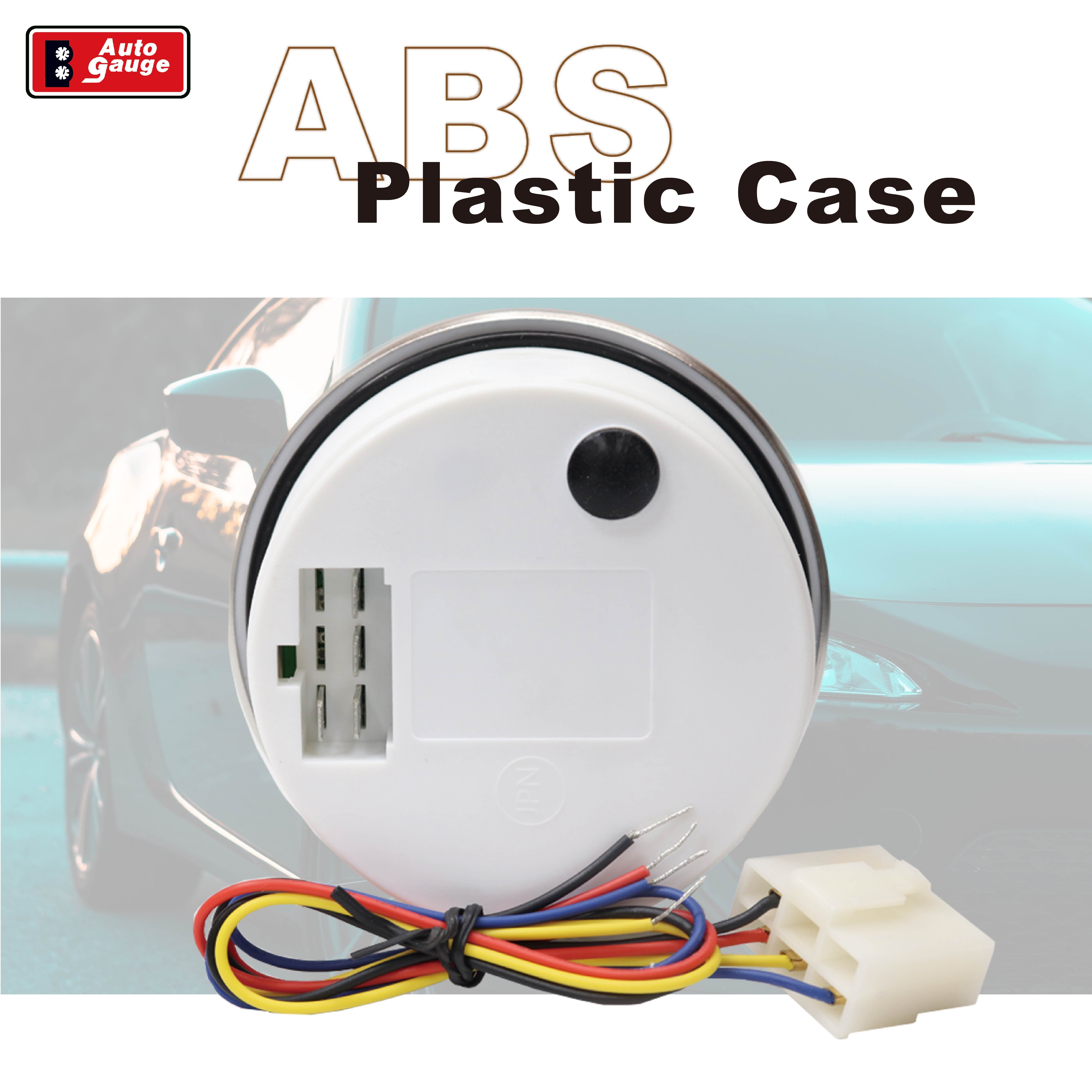 85mm 3 3/8 Inch LED Auto Electrical Gauge Meter 12V Tachometer With Hourmeter & RPM Display Black Needle for Truck Bus & Car