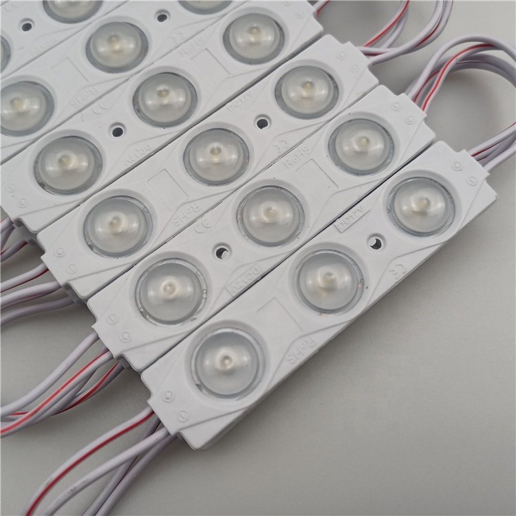 High Power IP65 DC12V 3 LED 82 * 18mm 2835 Lens LED Module IP67 Outdoor Lightbox Advertising Board Circuit Design LED Strip
