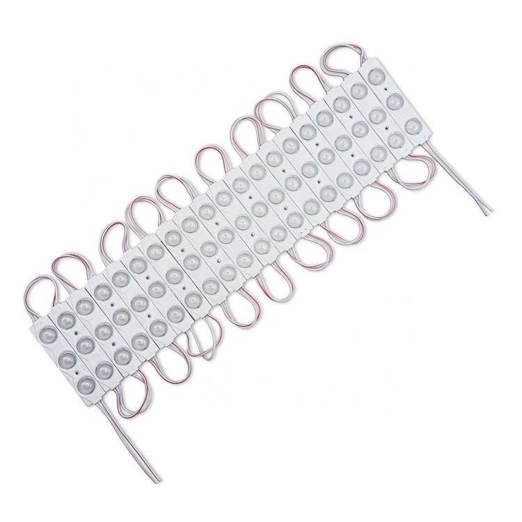 High Power IP65 DC12V 3 LED 82 * 18mm 2835 Lens LED Module IP67 Outdoor Lightbox Advertising Board Circuit Design LED Strip
