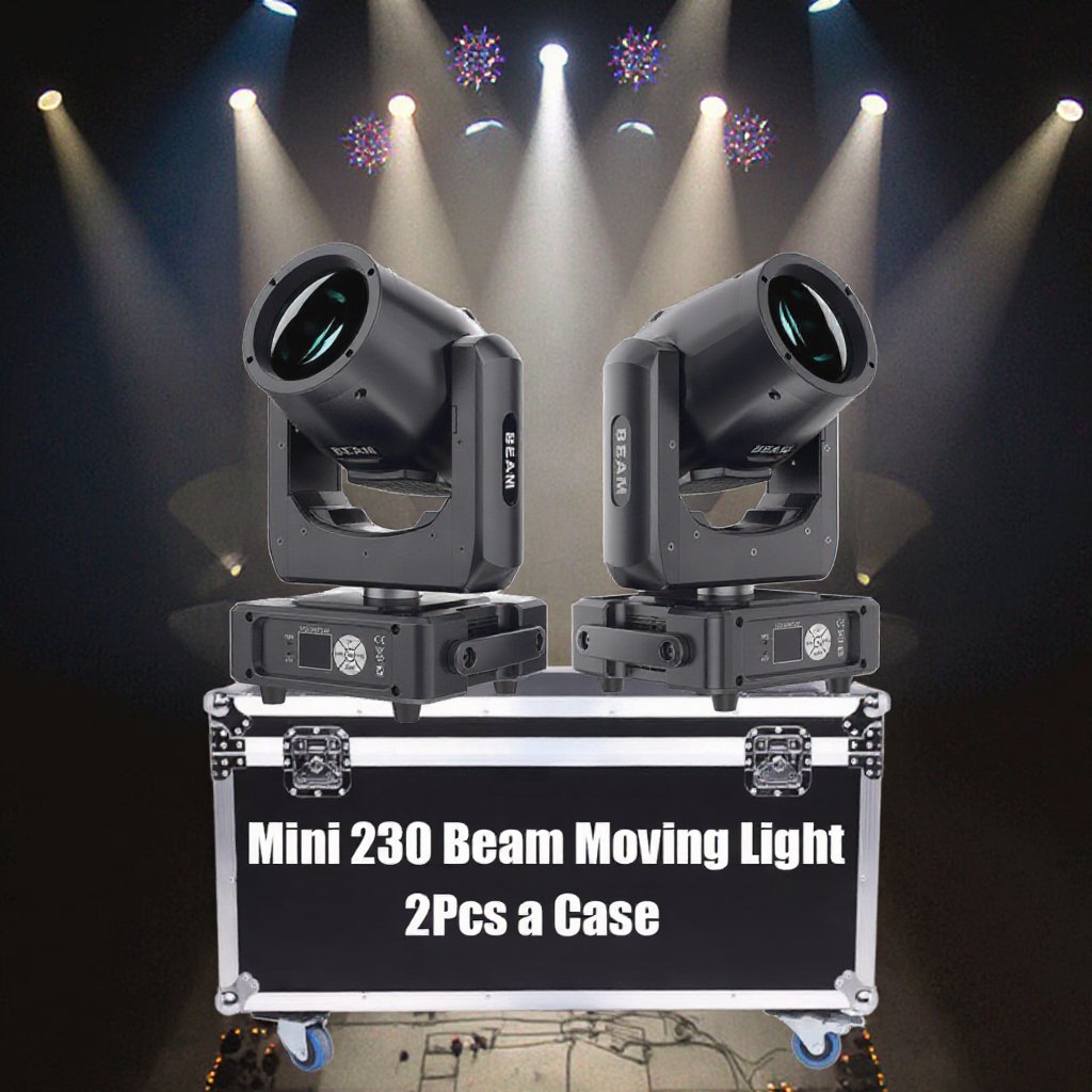 2in1 Mini 230 Beam Moving Head Light Easy to Ship High-Brightness Stage Lights Smaller Size Flycase