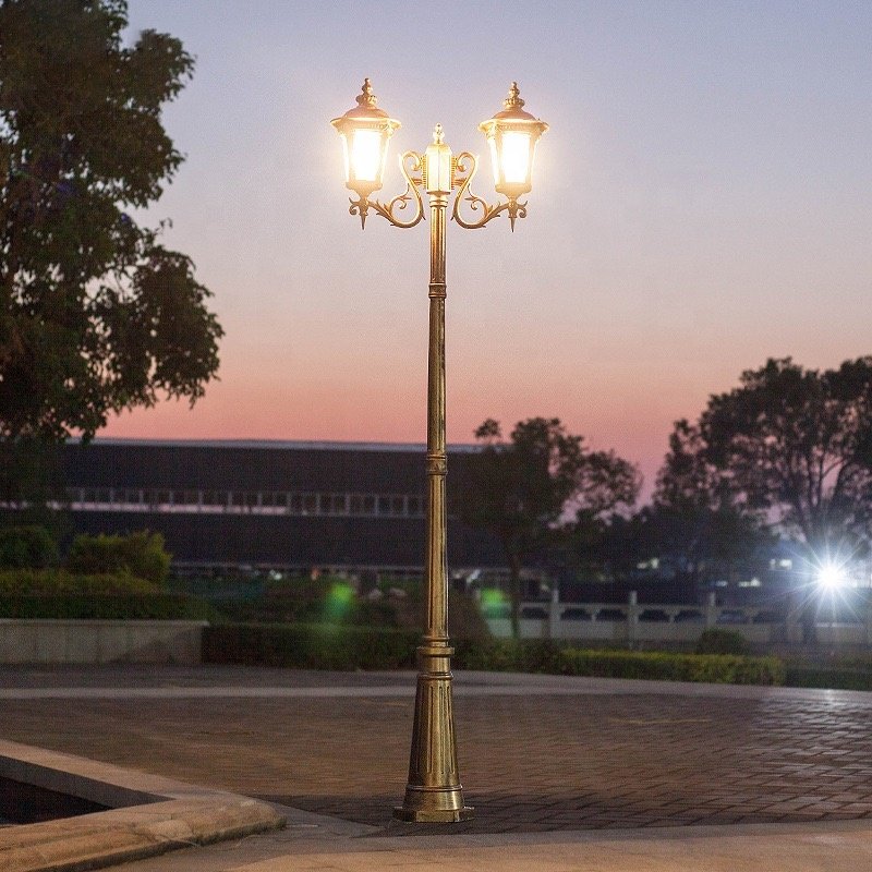 Double Headed Courtyard Villa Waterproof Garden Lamp Community Park Lawn Landscape Garden Outdoor Lamp