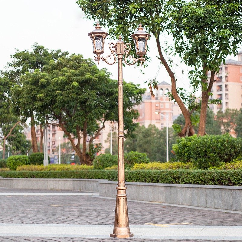 Double Headed Courtyard Villa Waterproof Garden Lamp Community Park Lawn Landscape Garden Outdoor Lamp
